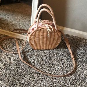 Basket woven purse